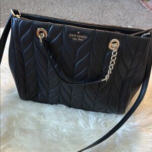 Kate Spade Black Quilted Shoulder Bag